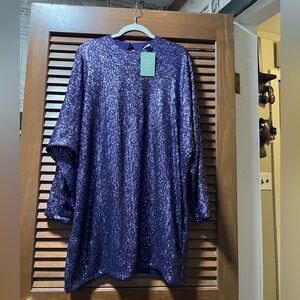 H&M Purple Sequin Dress